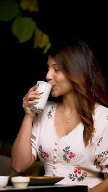 A guest sipping a hot drink at Countryside Meadows